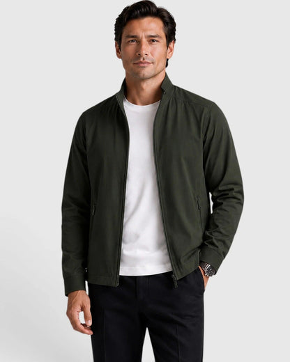 Męska kurtka z kołnierzem typu stójka i zapięciem na zamek-Jackets for men-Olave