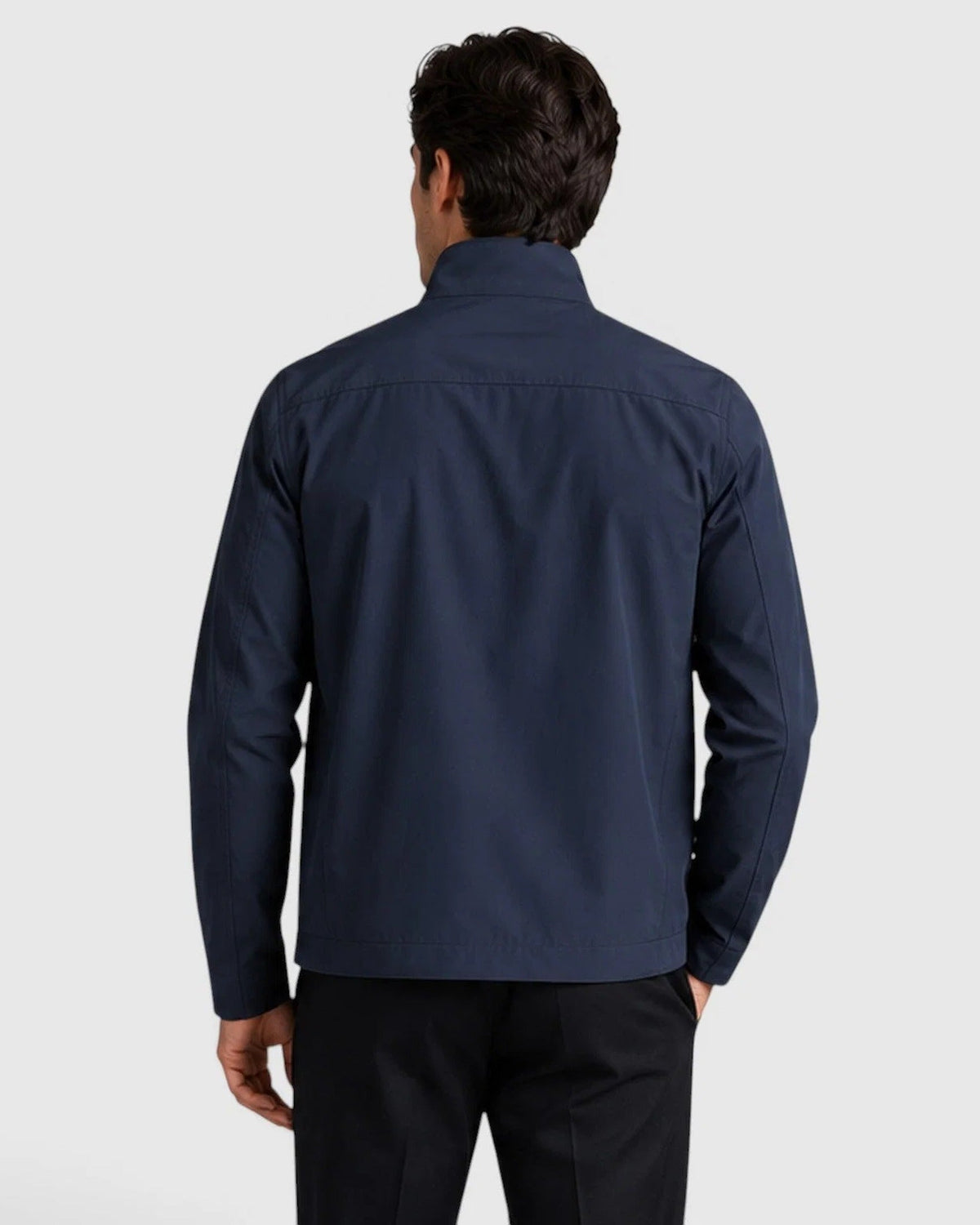 Męska kurtka z kołnierzem typu stójka i zapięciem na zamek-Jackets for men-Olave