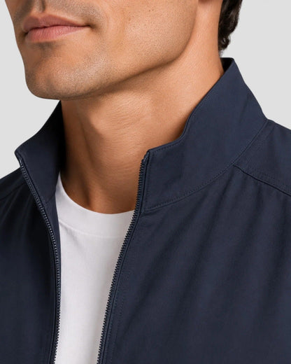 Męska kurtka z kołnierzem typu stójka i zapięciem na zamek-Jackets for men-Olave