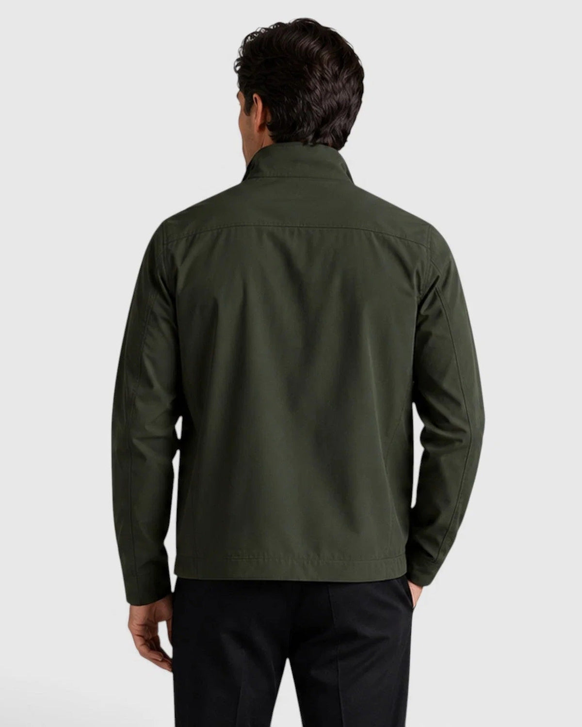Męska kurtka z kołnierzem typu stójka i zapięciem na zamek-Jackets for men-Olave