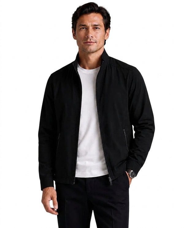 Męska kurtka z kołnierzem typu stójka i zapięciem na zamek-Jackets for men-Olave