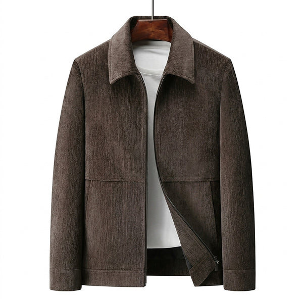 Męska kurtka zapinana na zamek o fakturowanej strukturze-Jackets for men-Olave