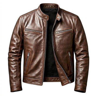Męska kurtka ze stójką i zapięciem na zamek-Jackets for men-Olave