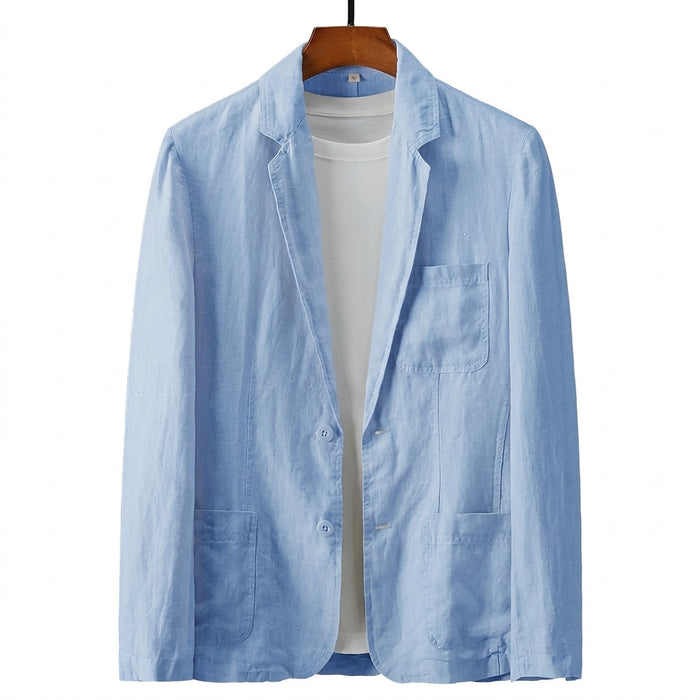 Męska marynarka z naszywanymi kieszeniami-Blazer for men-Olave