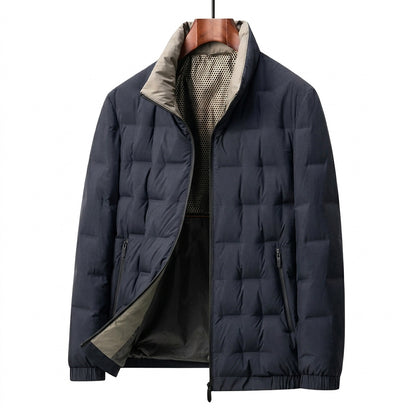 Męska pikowana kurtka typu puffer ze stójką-Jackets for men-Olave