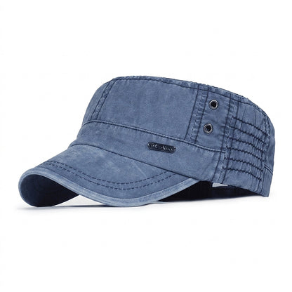 Męska regulowana czapka wojskowa vintage-Accessories for Men-Olave
