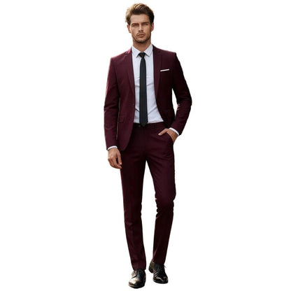 Męski garnitur dwuczęściowy z marynarką i spodniami-Sets for Men-Olave