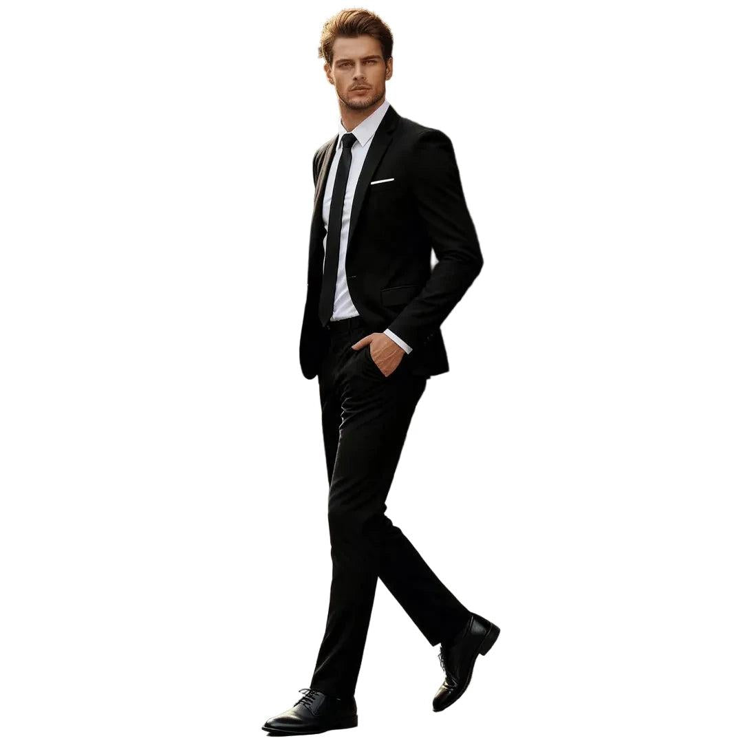 Męski garnitur dwuczęściowy z marynarką i spodniami-Sets for Men-Olave