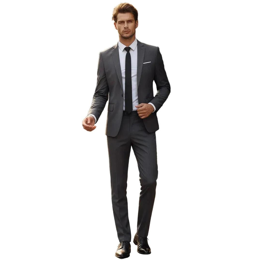 Męski garnitur dwuczęściowy z marynarką i spodniami-Sets for Men-Olave