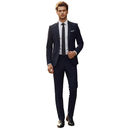 Męski garnitur dwuczęściowy z marynarką i spodniami-Sets for Men-Olave