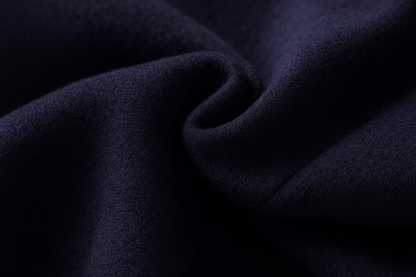 Męski płaszcz z mieszanki wełny ze stójką i pikowaną podszewką-Coats for men-Olave