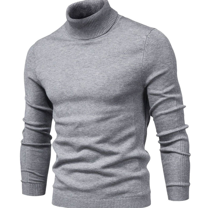 Męski sweter z golfem i długim rękawem-Sweaters for men-Olave