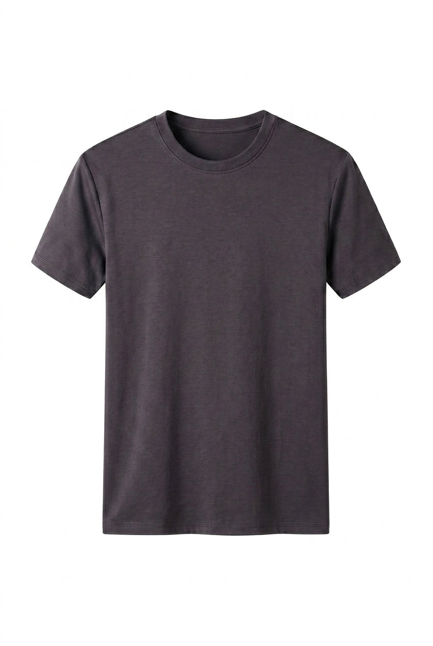 Męski t-shirt z okrągłym dekoltem i krótkimi rękawami-T-shirt for men-Olave