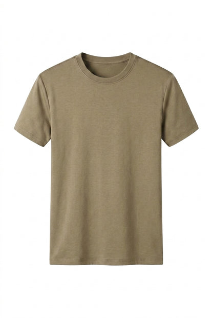 Męski t-shirt z okrągłym dekoltem i krótkimi rękawami-T-shirt for men-Olave