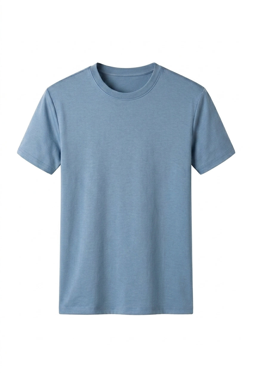 Męski t-shirt z okrągłym dekoltem i krótkimi rękawami-T-shirt for men-Olave