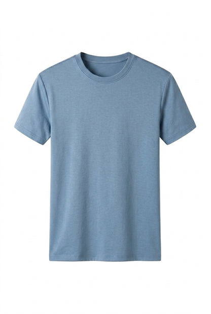 Męski t-shirt z okrągłym dekoltem i krótkimi rękawami-T-shirt for men-Olave