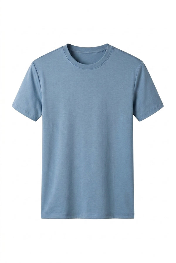 Męski t-shirt z okrągłym dekoltem i krótkimi rękawami-T-shirt for men-Olave