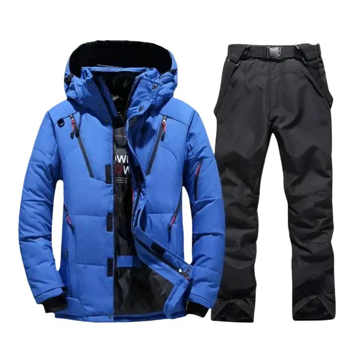 Męski zestaw z kurtką z kapturem i spodniami z prostymi nogawkami-Sets for Men-Olave