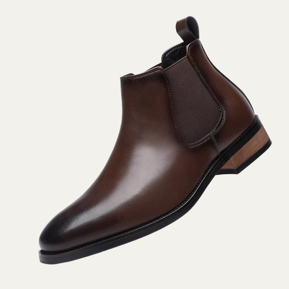 Męskie botki z elastycznymi panelami bocznymi i uchwytami-Footwear for men-Olave