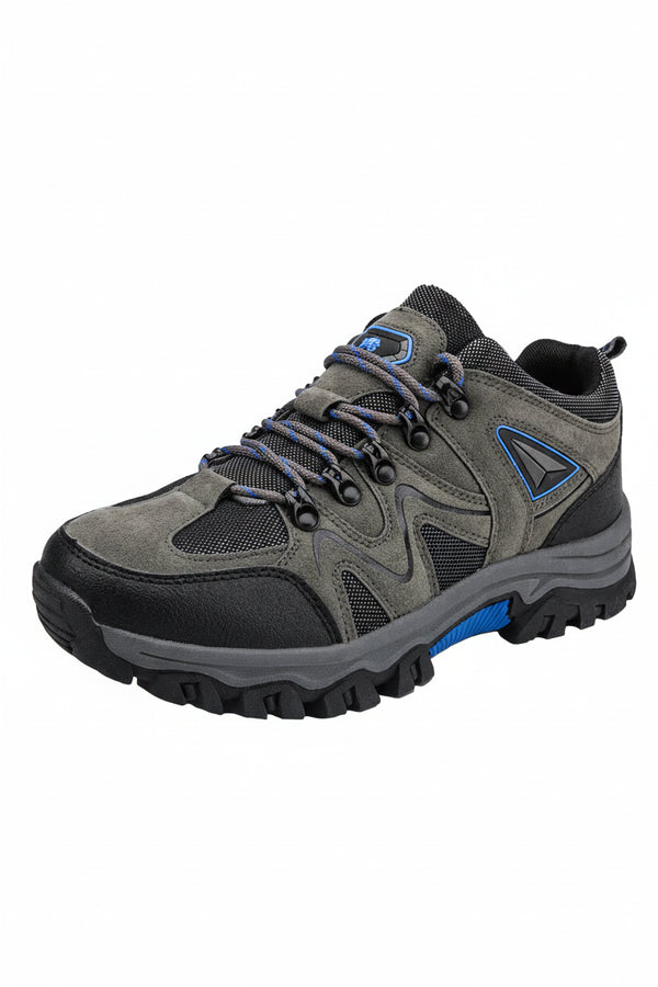 Męskie buty trekkingowe z sznurowaniem i wzmocnionym przodem-Footwear for men-Olave