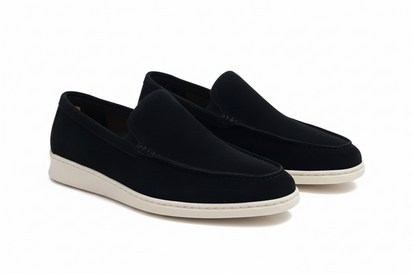 Męskie mokasyny wsuwane z płaską podeszwą-Footwear for men-Olave