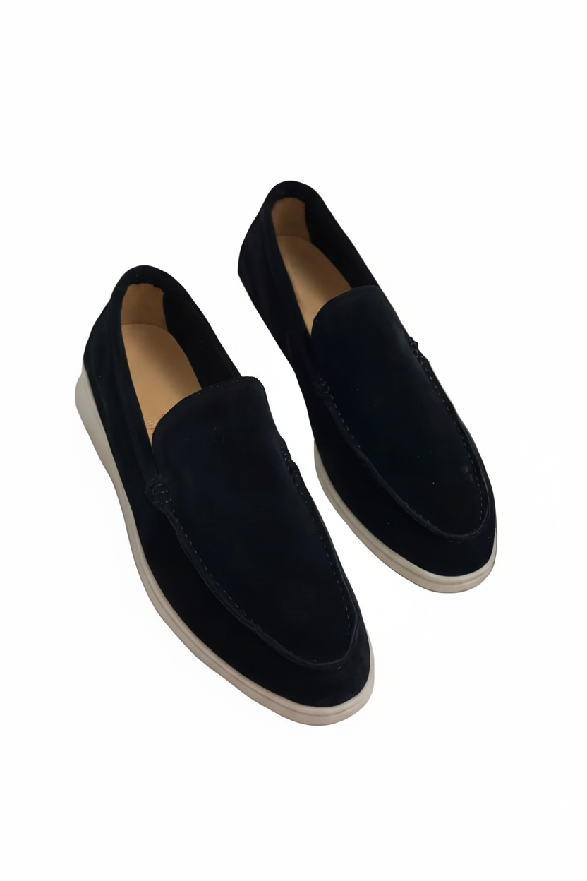 Męskie mokasyny wsuwane z płaską podeszwą-Footwear for men-Olave