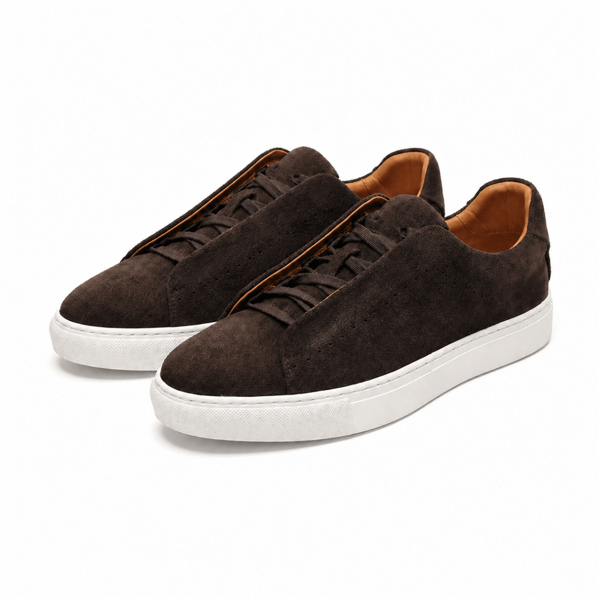 Męskie niskie sneakersy z zamszu-Footwear for men-Olave