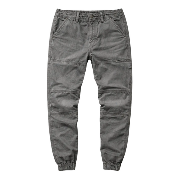 Męskie spodnie cargo ze ściągaczami przy nogawkach-Pants for Men-Olave