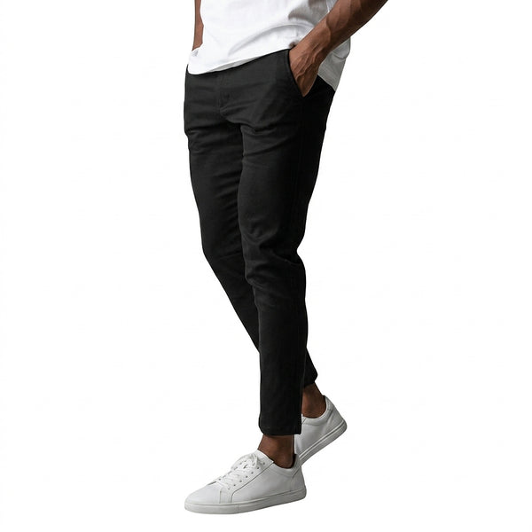 Męskie spodnie chino typu slim fit-Pants for Men-Olave
