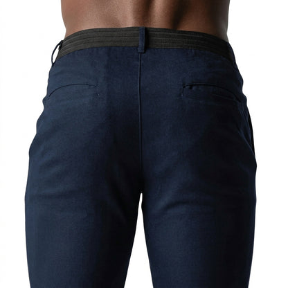 Męskie spodnie chino typu slim fit-Pants for Men-Olave