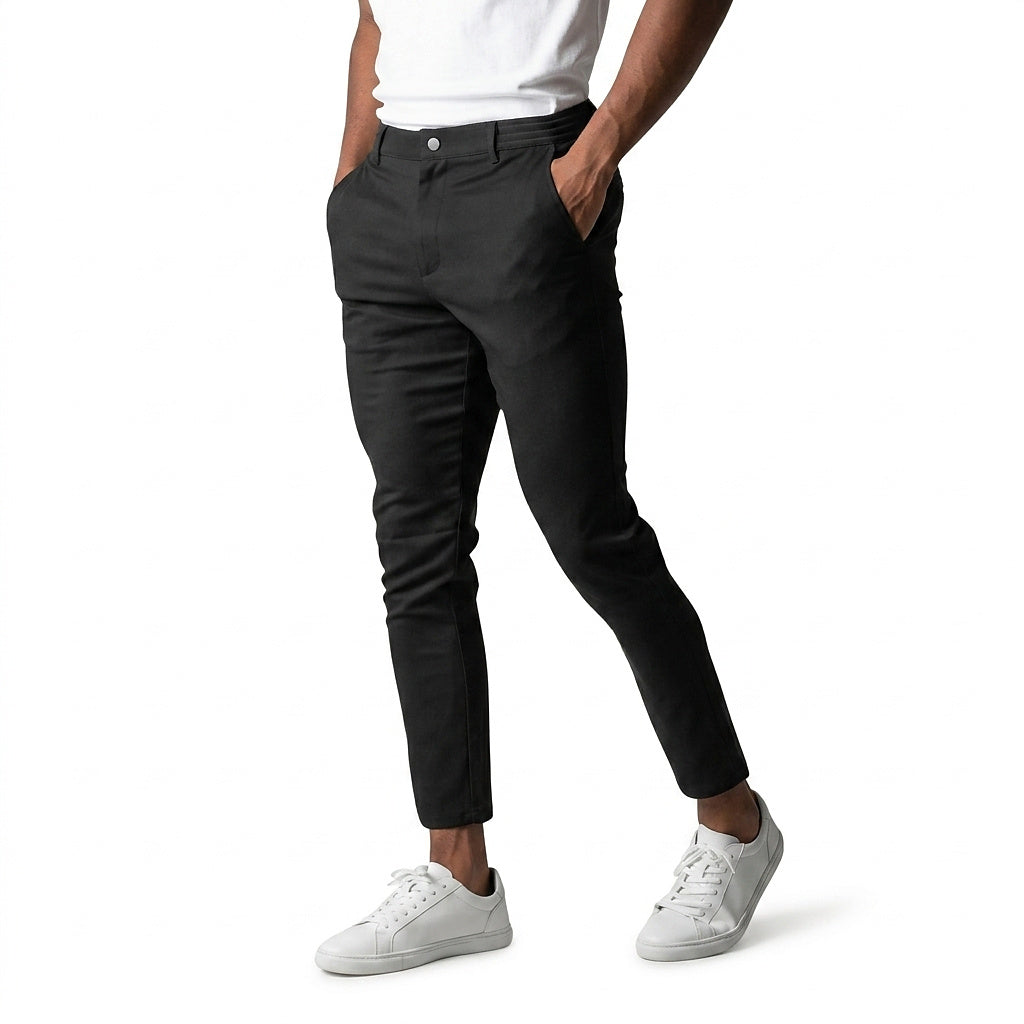 Męskie spodnie chino typu slim fit-Pants for Men-Olave