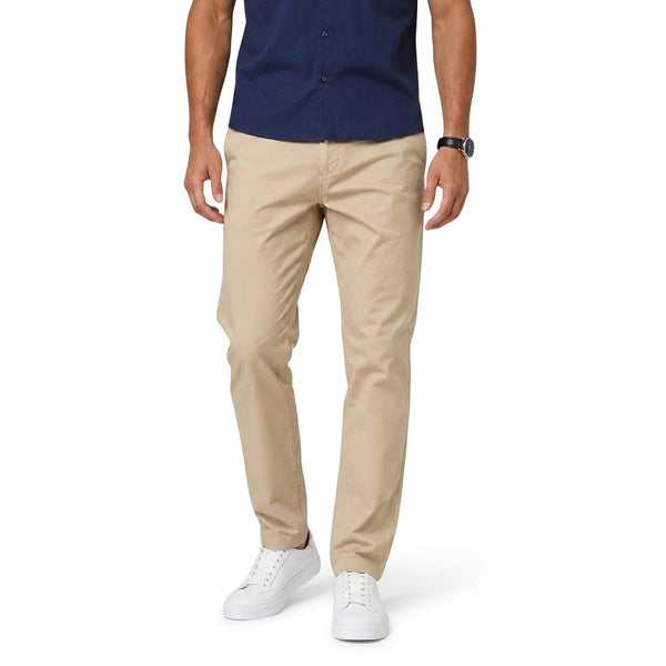 Męskie spodnie chino typu slim fit-Pants for Men-Olave