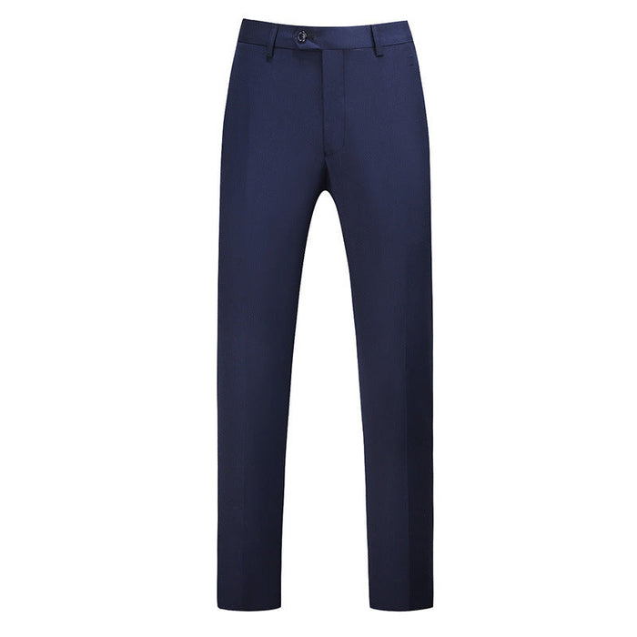 Męskie spodnie o kroju slim fit z zaprasowanym kantem-Pants for Men-Olave