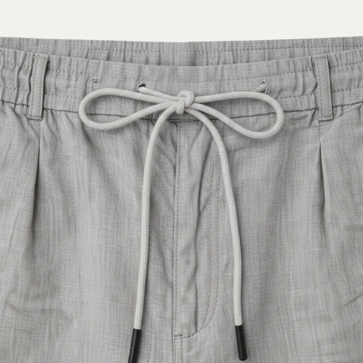 Męskie spodnie z prostą nogawką i sznurkiem w pasie-Pants for Men-Olave