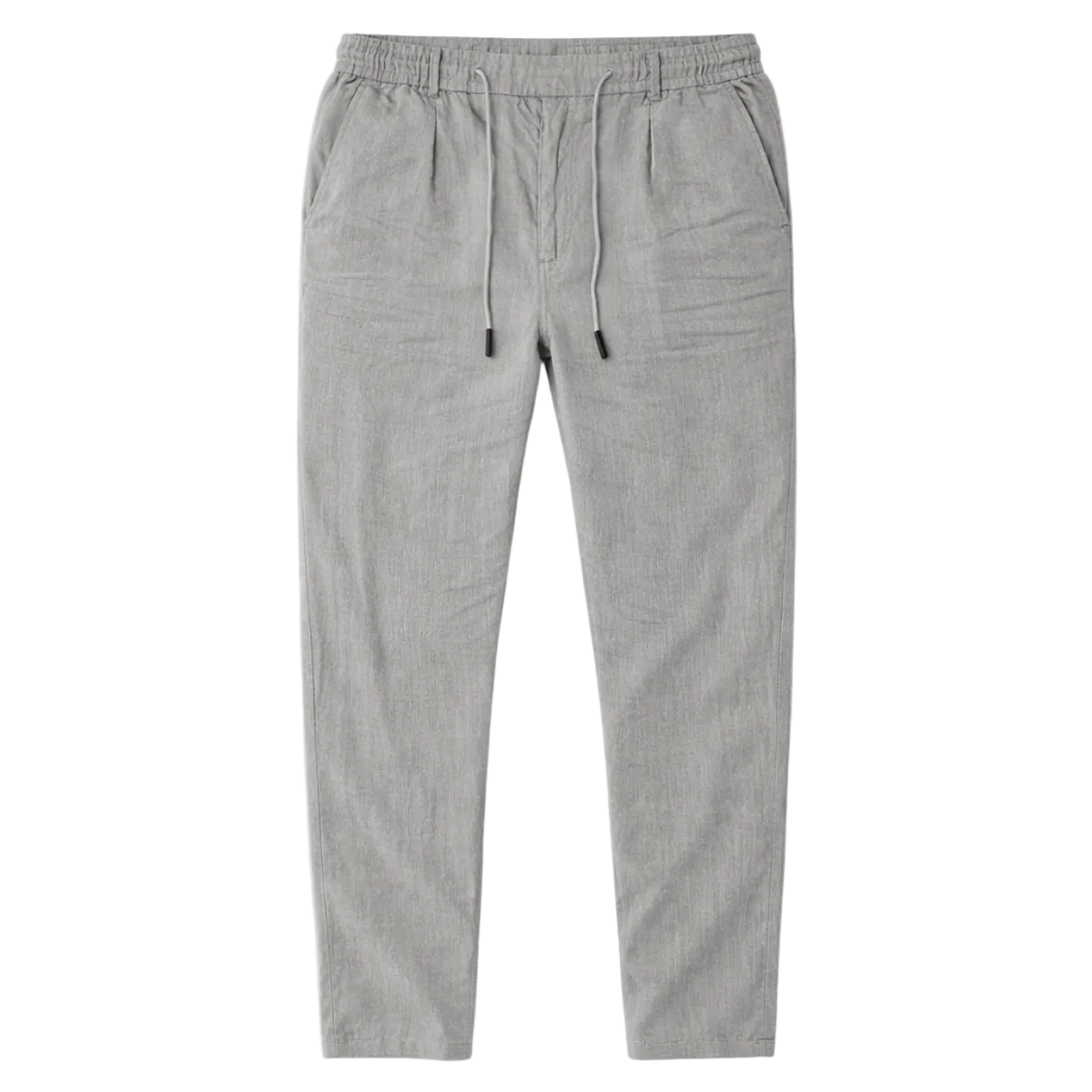Męskie spodnie z prostą nogawką i sznurkiem w pasie-Pants for Men-Olave