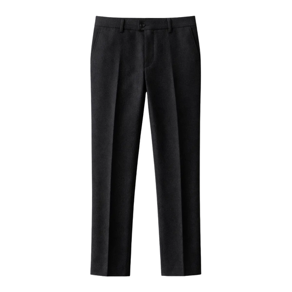Męskie Spodnie z Prostą Nogawką, Zakładkami i Szlufkami na Pasek-Pants for Men-Olave