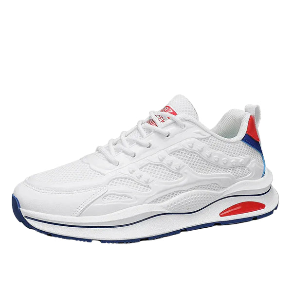 Męskie Sznurowane Buty Sportowe z warstwową cholewką-Footwear for men-Olave
