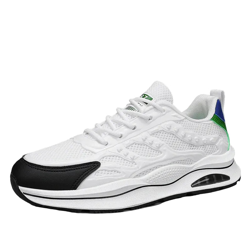 Męskie Sznurowane Buty Sportowe z warstwową cholewką-Footwear for men-Olave