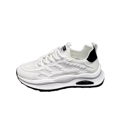 Męskie Sznurowane Buty Sportowe z warstwową cholewką-Footwear for men-Olave