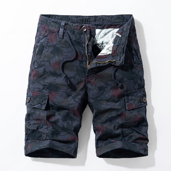 Męskie szorty cargo z nadrukiem moro-Shorts for men-Olave