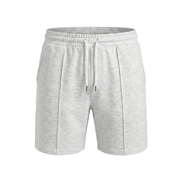 Męskie szorty dresowe ze sznurkiem i przeszyciami-Shorts for men-Olave