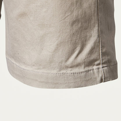Męskie szorty z płaskim przodem i elastycznym pasem-Shorts for men-Olave