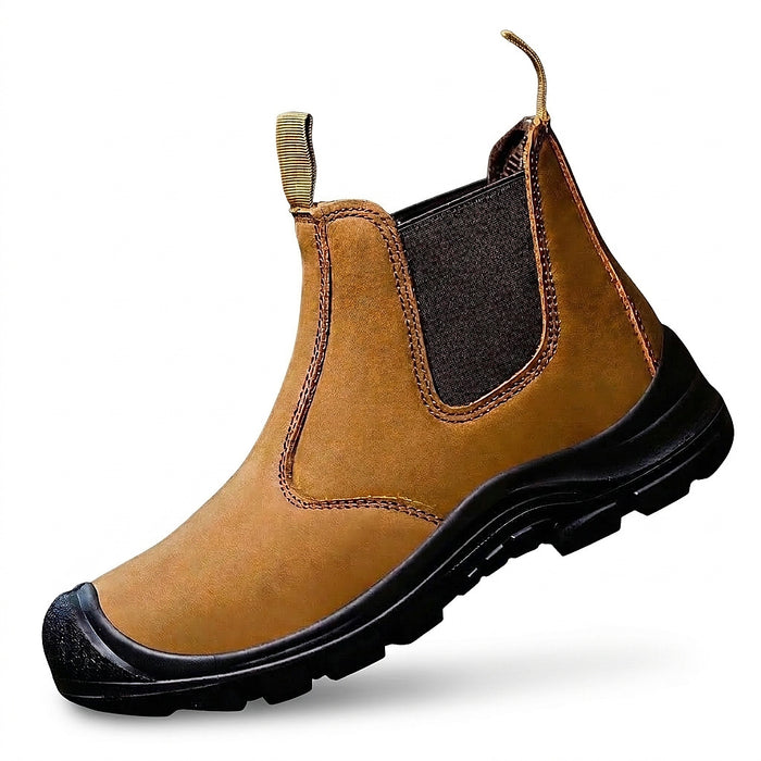Męskie wsuwane botki sztyblety z uchwytami-Footwear for men-Olave