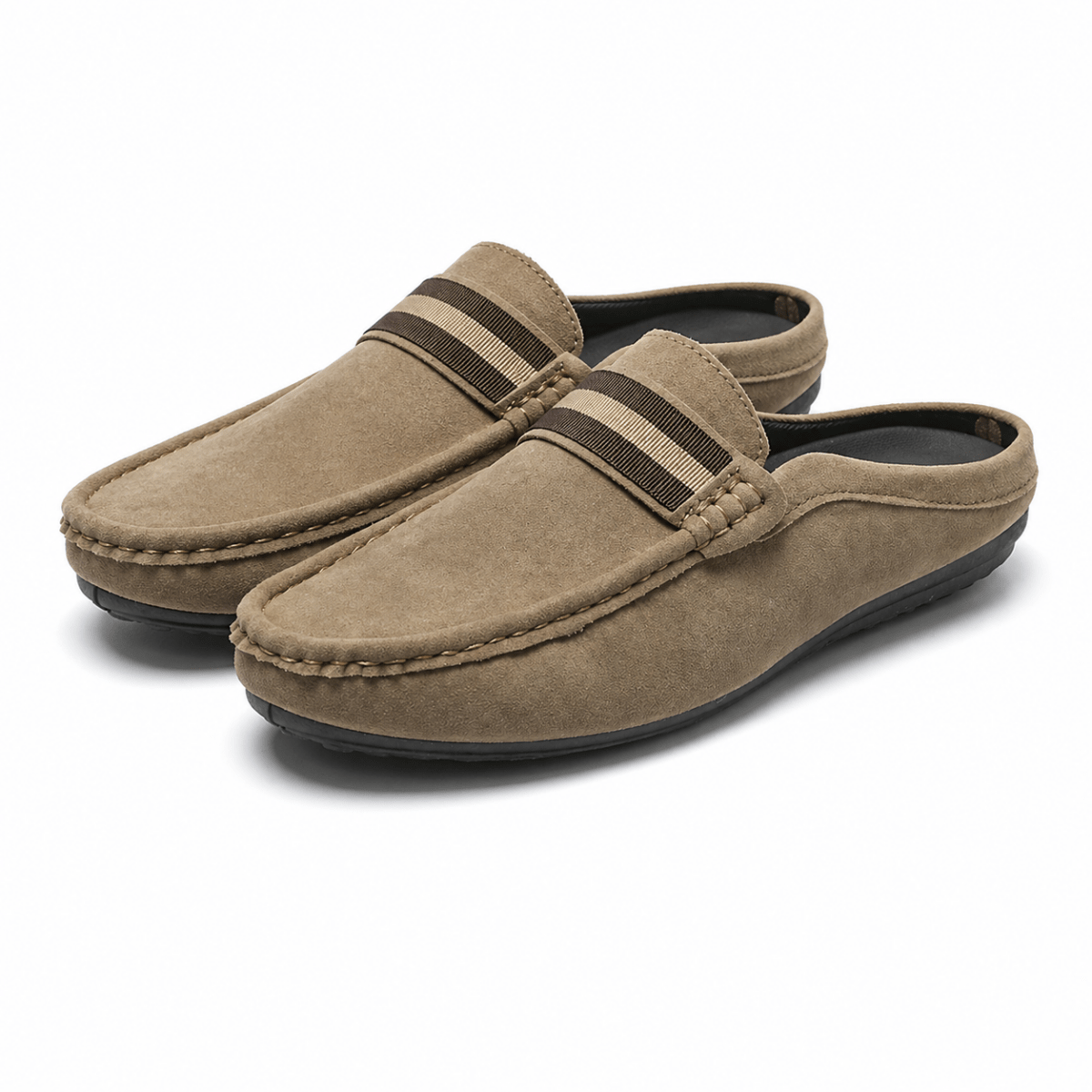 Męskie zamszowe mokasyny wsuwane-Footwear for men-Olave