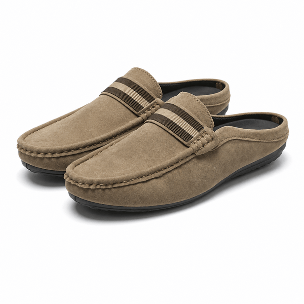 Męskie zamszowe mokasyny wsuwane-Footwear for men-Olave