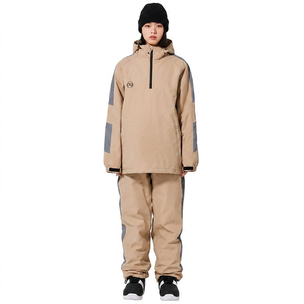 Unisex komplet narciarski z kapturem i zamkiem pod szyją-Sets for women-Olave