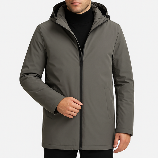 Kurtka Męska Kacper – Stylowy Parka Zimowy Premium z Ociepleniem i Kapturem